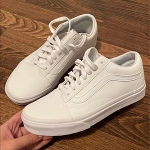 White Leather Vans (Women’s)